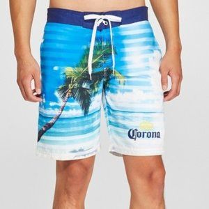 NWT Corona Beer Men's 9.5" Board Shorts - …